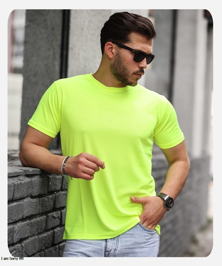 Mens Style Mikro Sıfır Yaka T-shirt